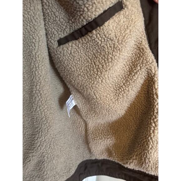 Vintage Woolrich Telluride Jacket Brown Sherpa Fleece Lined Canvas Barn Coat M - Picture 6 of 7